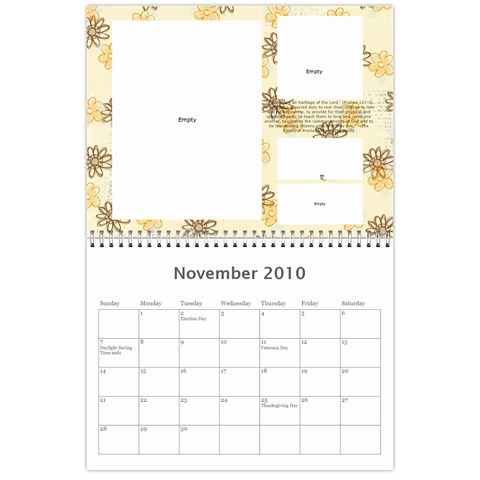 Miller Calendar 2011 By Anna Nov 2010