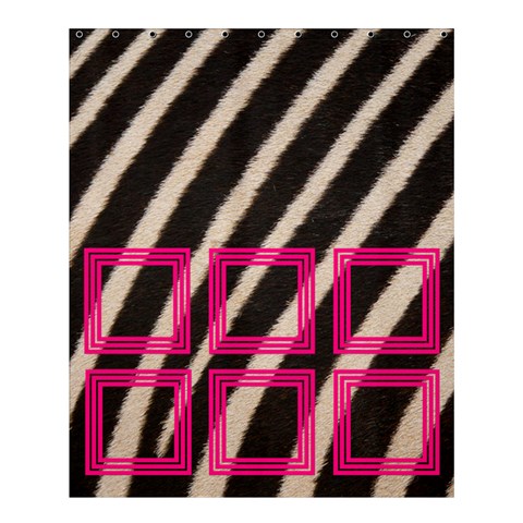Zebra 60 x72  Curtain