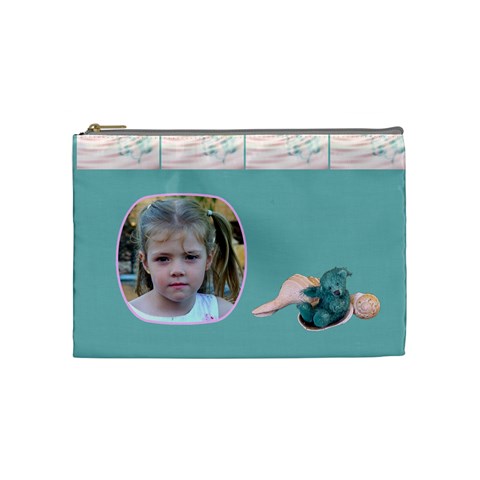 Teddy Time Medium Cosmetic Case By Joan T Front