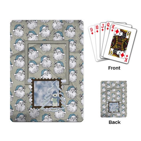 Playing Card Beary Frosty 1001 By Lisa Minor Back