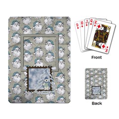 Playing Card Beary Frosty 1001 - Playing Cards Single Design (Rectangle)