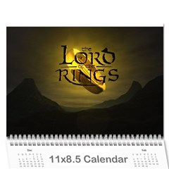 lotr calendar - Wall Calendar 11  x 8.5  (12-Months)