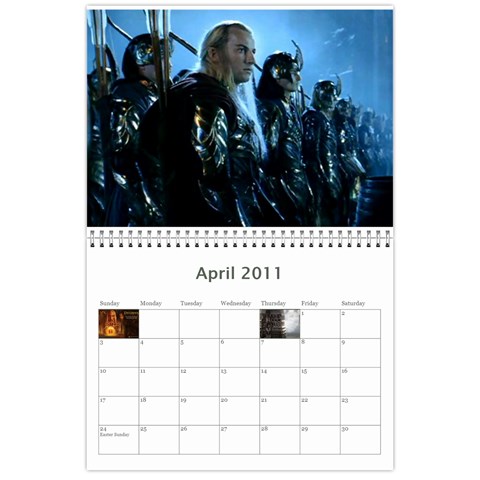 Lotr Calendar By Andie Apr 2011