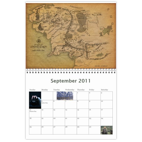 Lotr Calendar By Andie Sep 2011