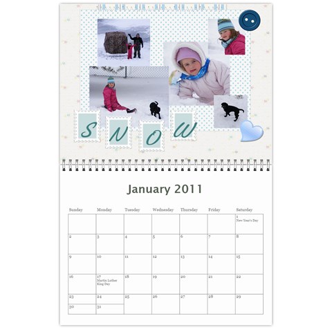 Mom Calendar By Rachel Jan 2011