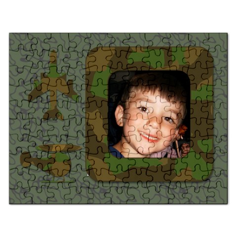 Green Cammo Puzzle By Amanda Bunn Front