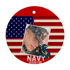 navy 02 - Ornament (Round)