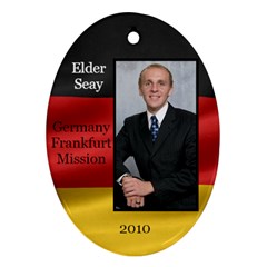 Elder Seay German flag ornament 2010 - Ornament (Oval)
