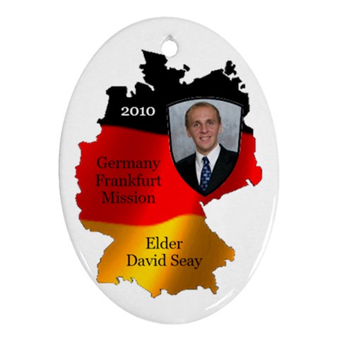 Elder David Seay Germany Ornament 2010 By Stephanie Front