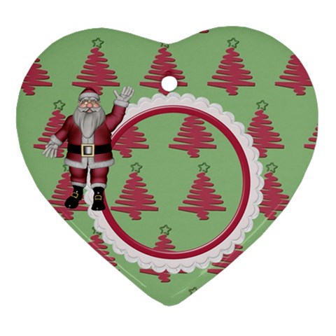 Here Comes Santa Ornament2 By Spg Back