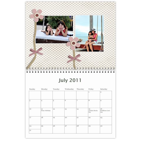Calendar2011 By Duangkamol Tan Jul 2011