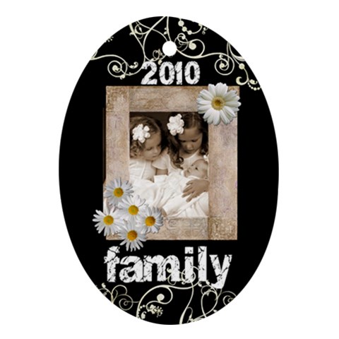 Family 2010 Oval Ornament By Catvinnat Front