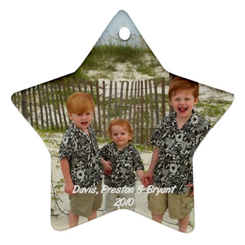 My Boys Ornament 2 By Cindy Blair Speigle Front