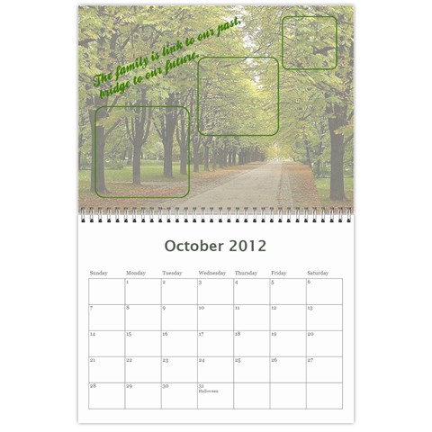 2012 Family Quotes Calendar By Galya Oct 2012