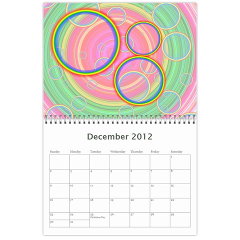 Colorful Calendar 2012 By Galya Dec 2012