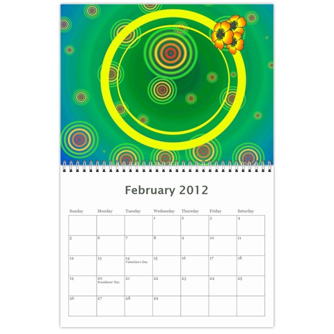 Colorful Calendar 2012 By Galya Feb 2012