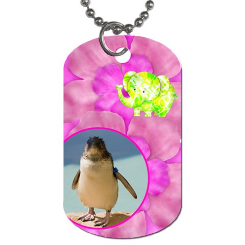 Floral Fun Dog Tag By Joan T Front