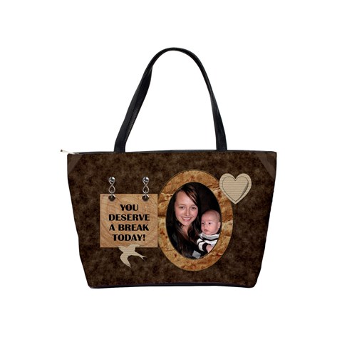 Mom Deserves A Break Classic Shoulder Handbag By Lil Back