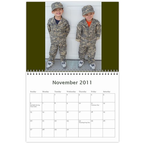 Chris Calendar By Kayla Nov 2011