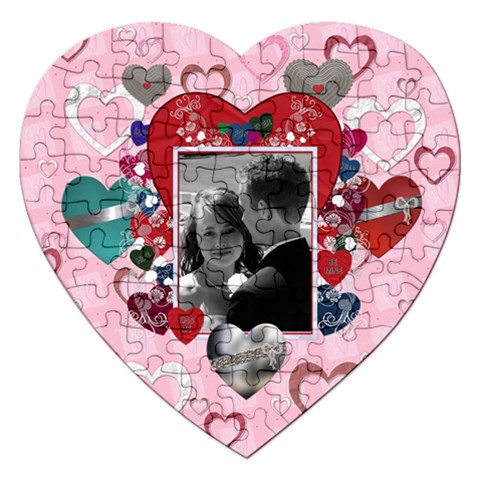 Lotsa Hearts Jigsaw Puzzle By Lil Front
