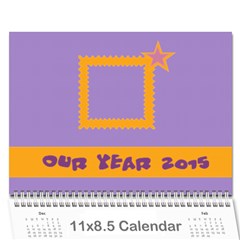 Calendar 12 months - Colours and shapes - Wall Calendar 11  x 8.5  (12-Months)