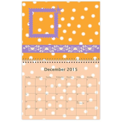 Calendar 12 Months Dec 2015