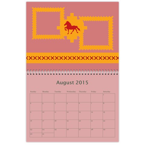 Calendar 12 Months Aug 2015
