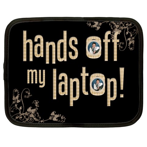 Hands Off! 15 Inch Laptop Netbook Case By Catvinnat Front