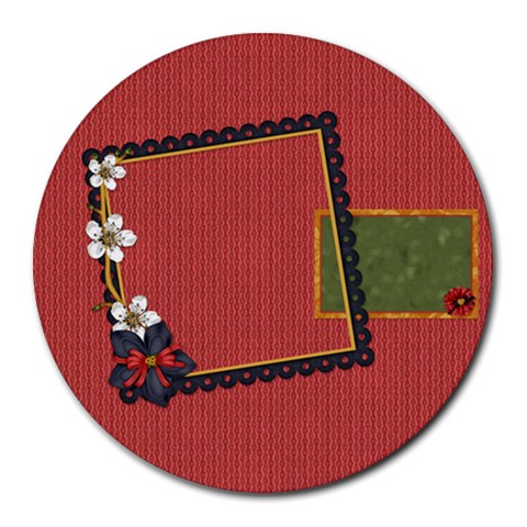Gypsy Fall Mousepad Round By Lisa Minor Front