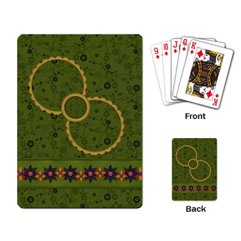 Gypsy Fall Playing Cards 1001 By Lisa Minor Back