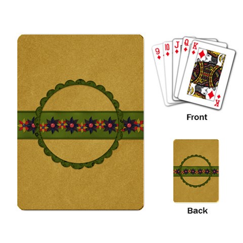 Gypsy Fall Playing Cards 1002 By Lisa Minor Back