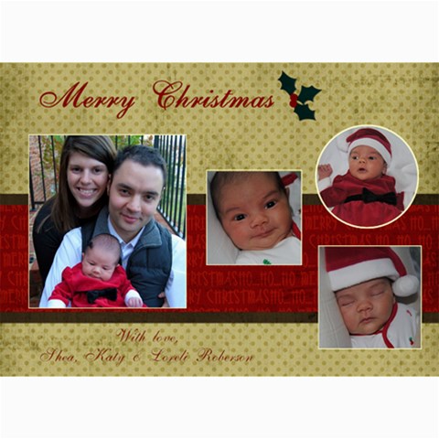 5 X 7 Christmas Cards By Katy 7 x5  Photo Card - 4