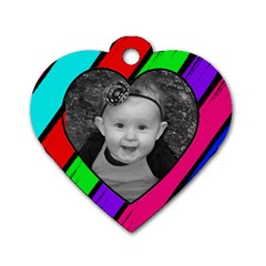 Wild Child Heart Tag - Dog Tag Heart (One Side)
