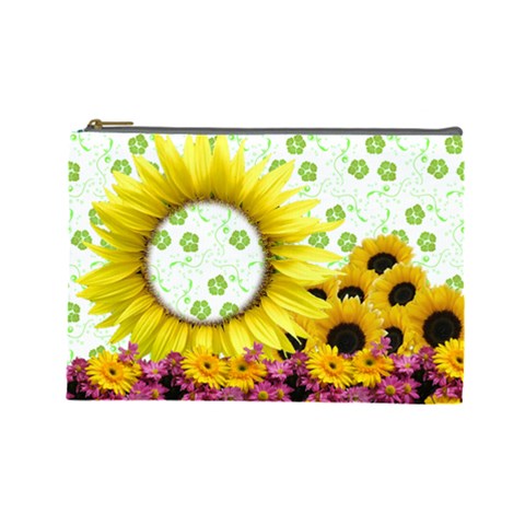 Flowers Cosmetic Bag Large M3 By Galya Front