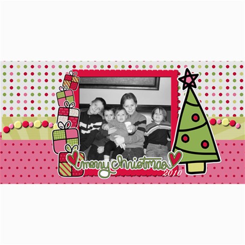 Merry Christmas Photo Card By Martha Meier 8 x4  Photo Card - 1
