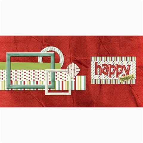 Happy Holidays 8x4 Card 1001 By Lisa Minor 8 x4  Photo Card - 2