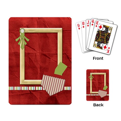 Happy Holidays Playing Cards 1001 By Lisa Minor Back