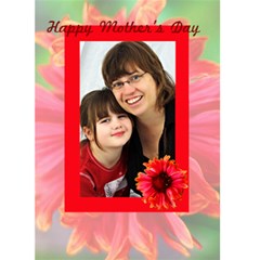 mothers day garden card - Greeting Card 5  x 7 