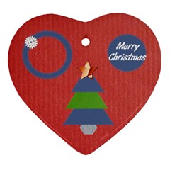 Merry Christmas - Ornament (Heart)