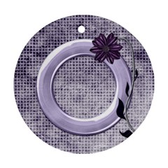 Lavender Rain Ornament 101 - Ornament (Round)