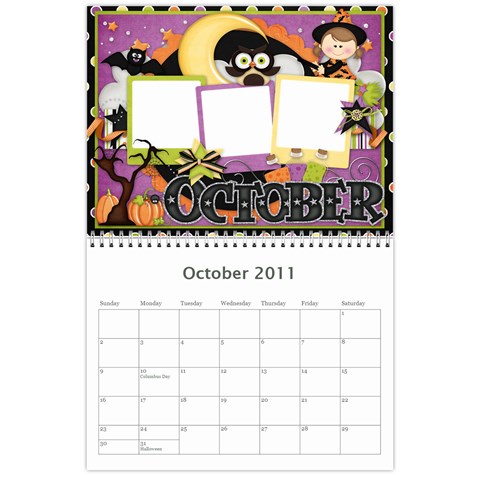 2011 11x8 5 Calendar 12 Months By Katie Castillo Oct 2011