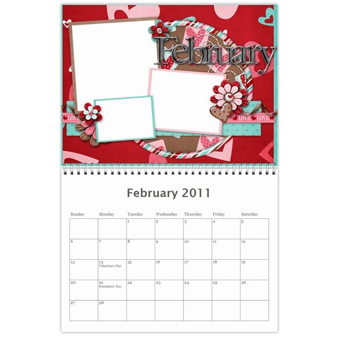 2011 11x8 5 Calendar 12 Months By Katie Castillo Feb 2011
