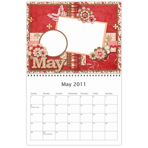 2011 11x8 5 Calendar 12 Months By Katie Castillo May 2011