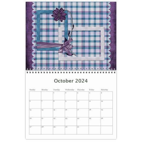 Lavender Rain Calendar By Lisa Minor Oct 2024