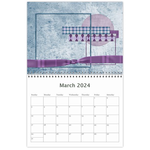 Lavender Rain Calendar By Lisa Minor Mar 2024