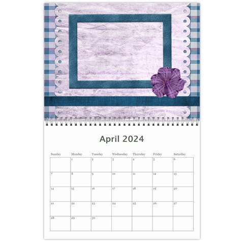 Lavender Rain Calendar By Lisa Minor Apr 2024