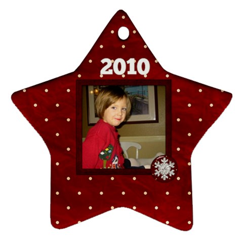 All I Want For Christmas Star Ornament 1 Side By Lisa Minor Front
