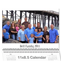Bell Family Calendar 2011 - Wall Calendar 11  x 8.5  (12-Months)