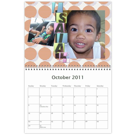Sarah Calendar By Karen Aiello Oct 2011