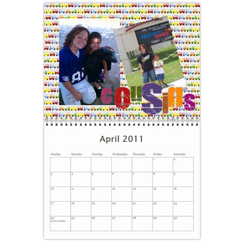 Sarah Calendar By Karen Aiello Apr 2011